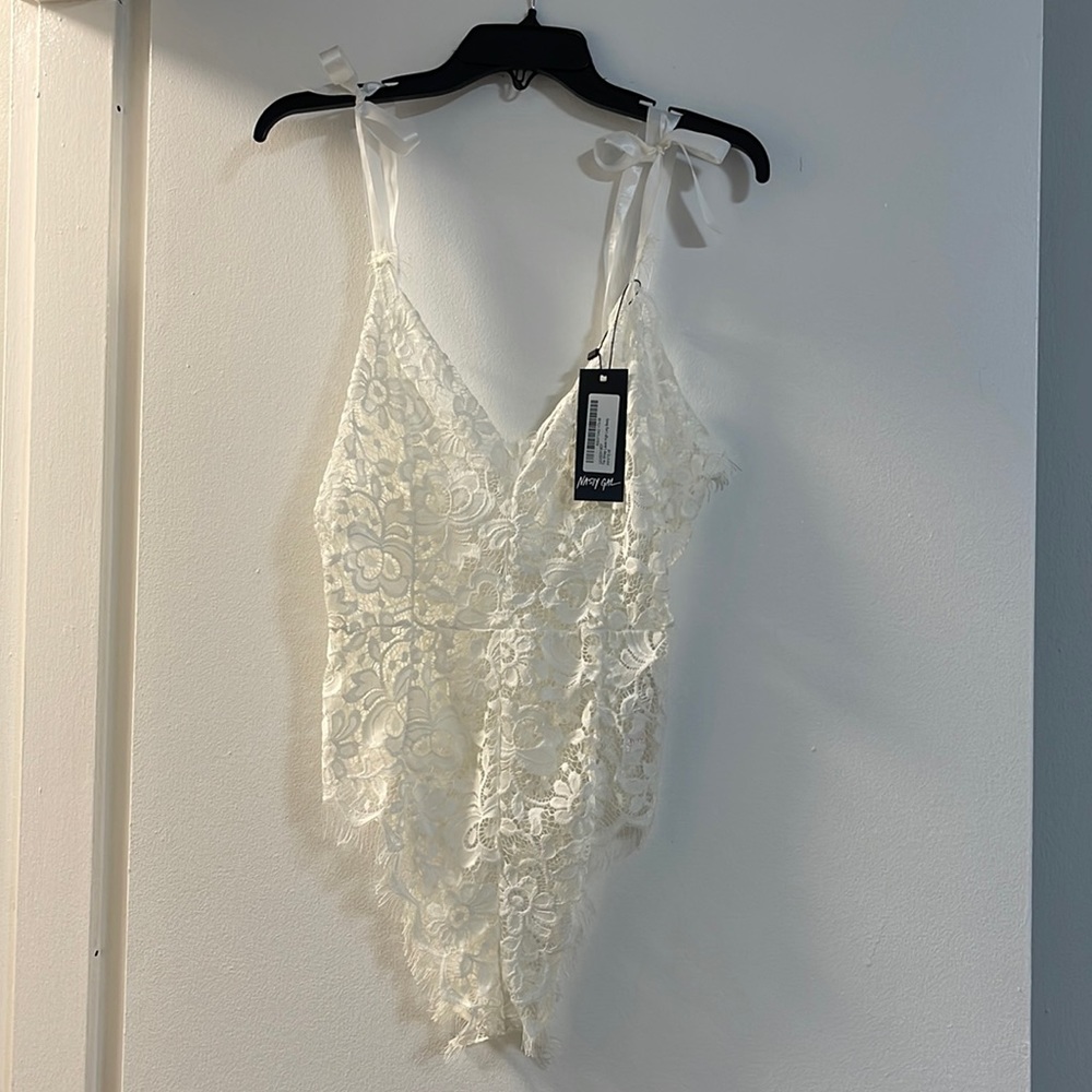 White Lace Bodysuit